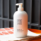 Dispenser monouso Crema Mani e Corpo, 480 ml - One For You