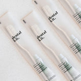 Set igiene orale biodegradabile in Eco flowpack