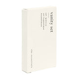 Set Cosmetico in astuccio di cartone color crema