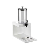 Distributore Succhi E Bevande Con Colonna Refrigerante E Rubinetto Tomlinson lt 4,5, bianco, buffet 5 Stelle - Pintinox