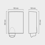 Sèche-mains/sèche-cheveux mural mod. Rapide