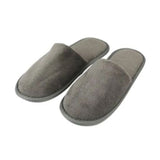 Chaussons de Luxe Gris en Éponge