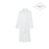 Peignoirs en velours de luxe 400 g/m2 avec finitions de couleur blanche - Frette