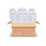 Startpaket mit weißen offenen Hotel-Slippern - 20 Paar