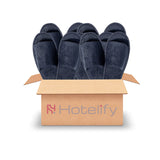 Startpaket mit blauen offenen Hotel-Slippern – 20 Paar