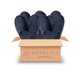 Startpaket mit blauen offenen Hotel-Slippern – 20 Paar