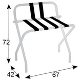 Reggivaligia in Acciaio Ottonato con Sponda