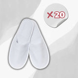 Starter Kit White Closed Slippers – 20 pairs
