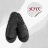 Starter Kit Black Open Slippers – 20 pairs