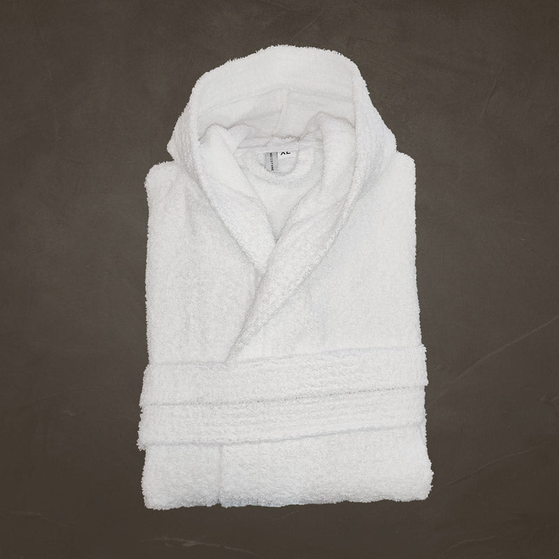 Peignoir à capuche en tissu éponge en fil ring 420 g/m2