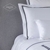 Kissenbezug mit Einschlag aus glattem Satin 300 Fäden New York – Frette