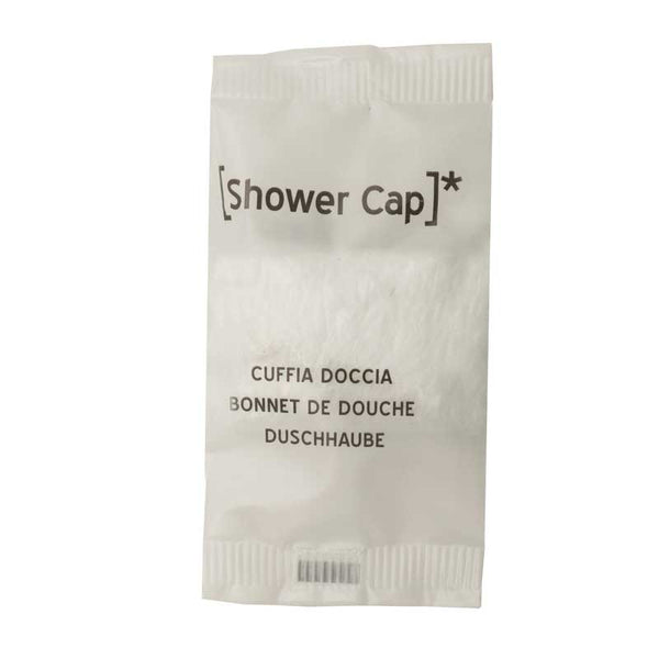 Shower cap in satin flow pack