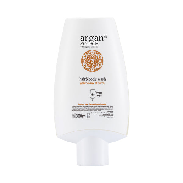 Dispenser Con-Tatto Bagnodoccia e Shampoo, 300 ml - Argan Source