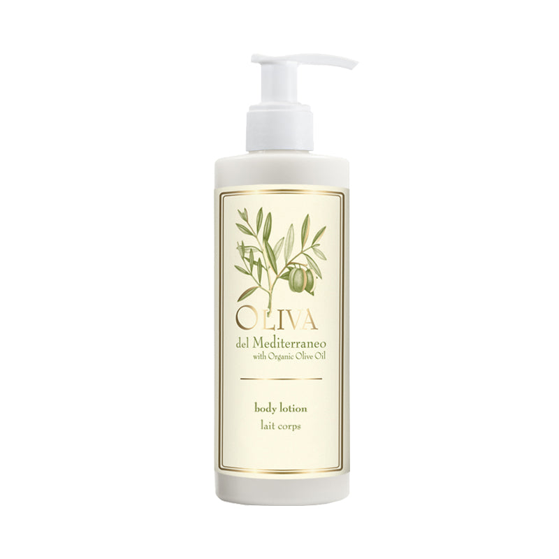 Refillable Body Cream Dispenser, 300 ml - Oliva del Mediterraneo