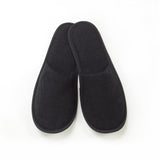 Ciabattine nere chiuse in spugna