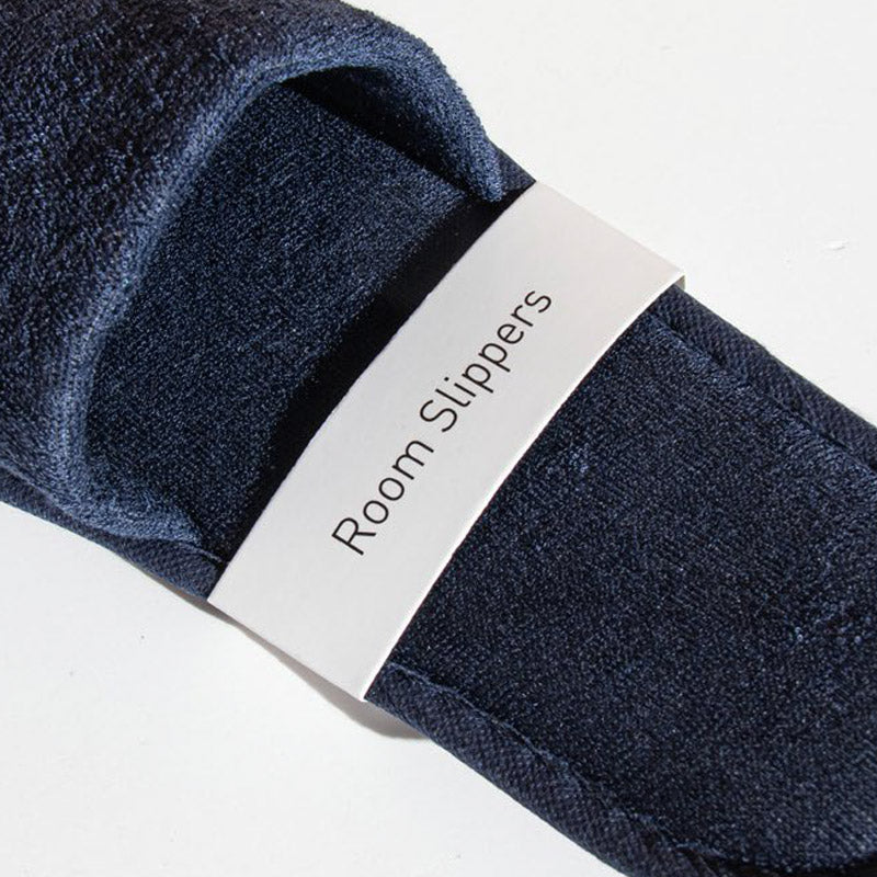 Chaussons Bleus en éponge fermés