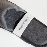 Grey Closed-Toed Terry Slippers