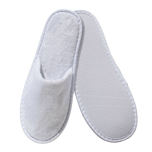 Chaussons Luxury blancs en velours