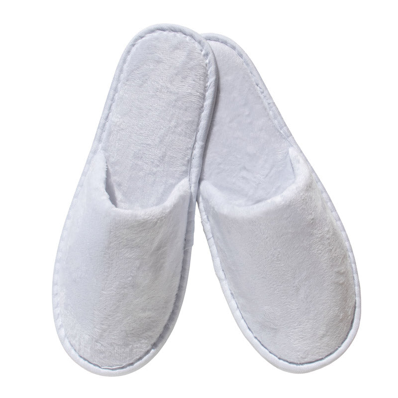 Chaussons Luxury blancs en velours