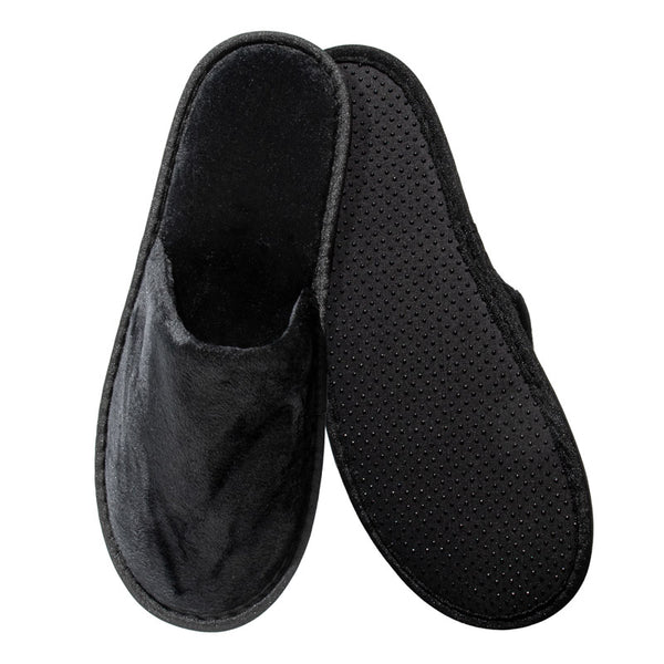 Chaussons Luxury noirs en velours