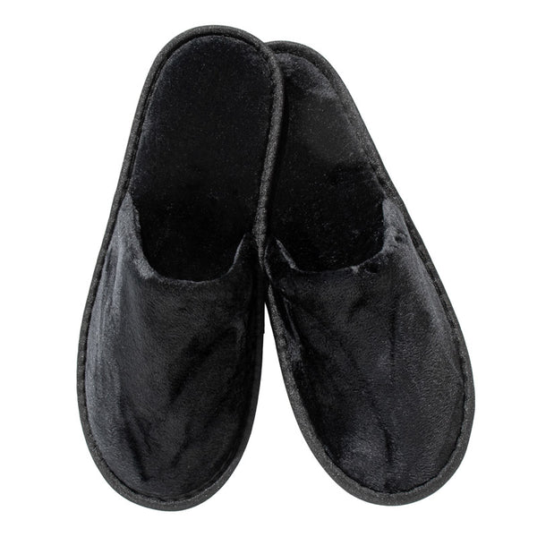 Chaussons Luxury noirs en velours