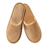 Chaussons Luxury beiges en velours