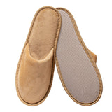 Chaussons Luxury beiges en velours