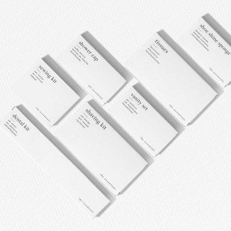 Set Mouchoirs emballage cartoné blanc