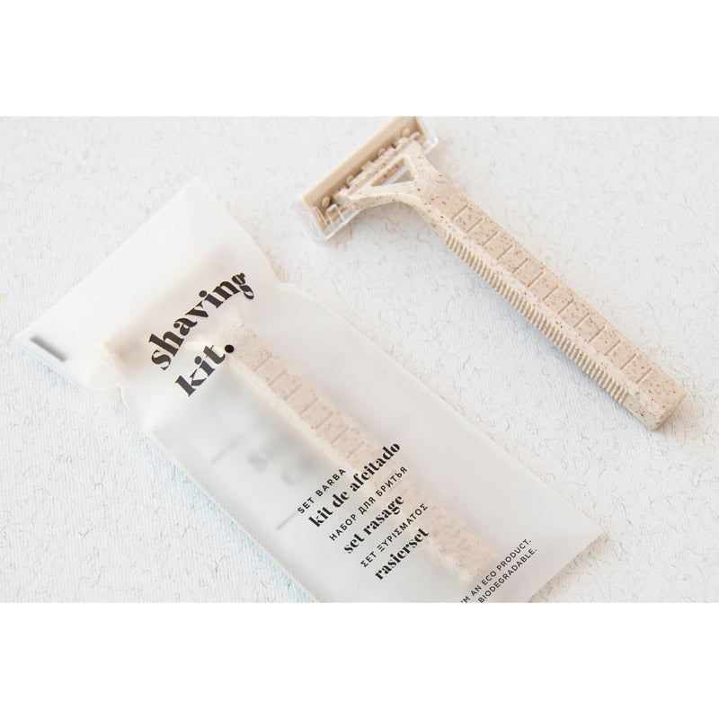 Set barba biodegradabile in Eco flowpack