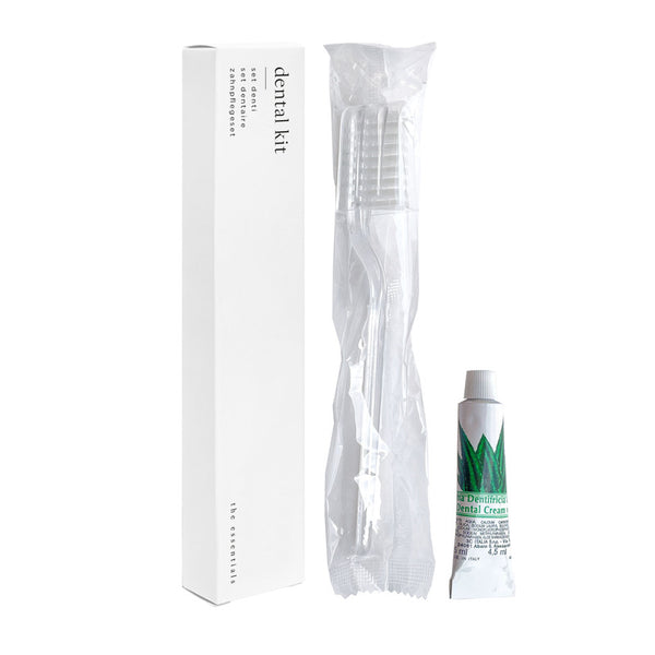 Oral Hygiene kit in white paper carton