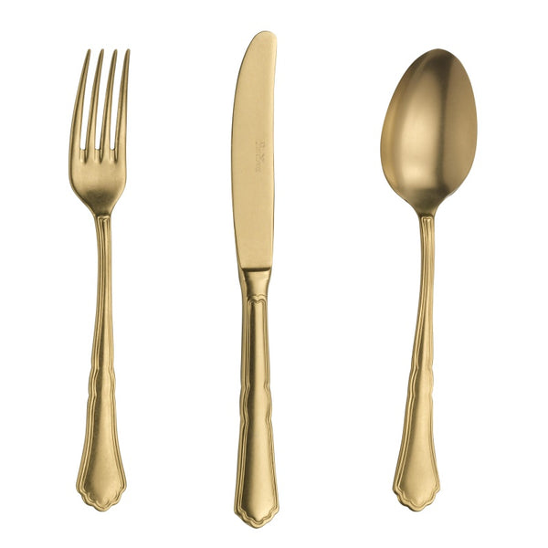 Cucchiaio Brodo, collezione Settecento Alchimique Gold - Pintinox