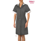 Blouse Ninfea, Manches Courtes, Grise - Giblor's