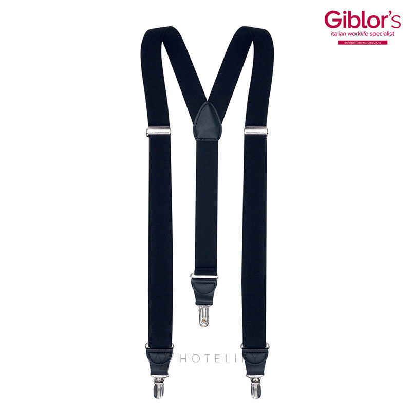 Bretelles Unies, Noires - Giblor's
