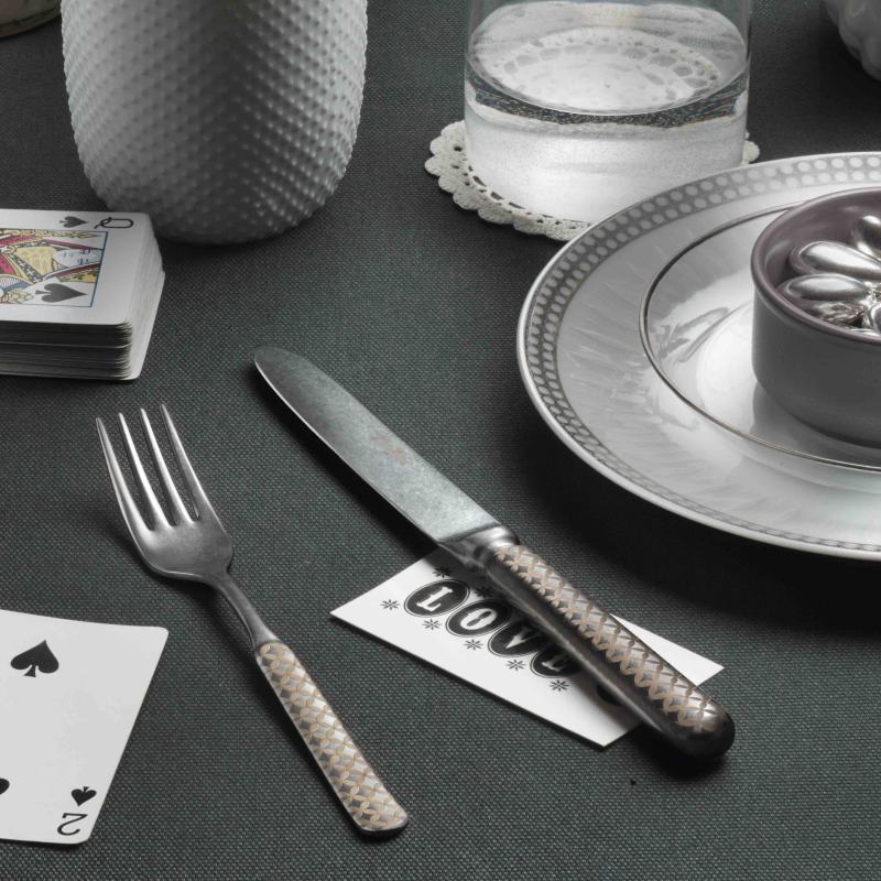 Forchetta Tavola, collezione Casali Stone Wash Txt - Pintinox