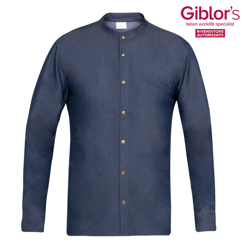 Camicia Roger, Colore Jeans Blu - Giblor's
