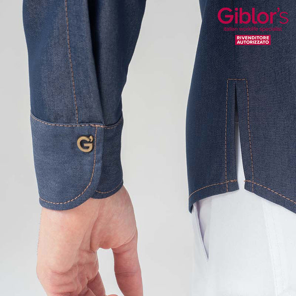 Camicia Roger, Colore Jeans Blu - Giblor's