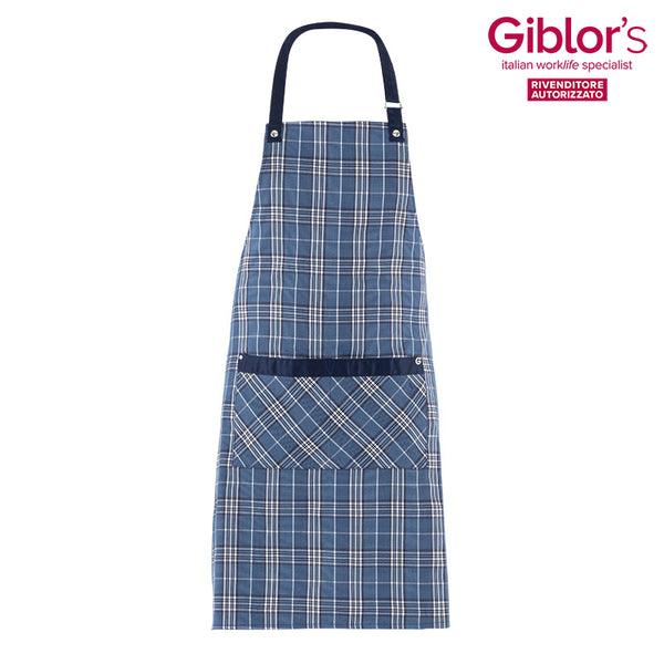Grembiule Ohio, colore Scozzese Blu - Giblor's