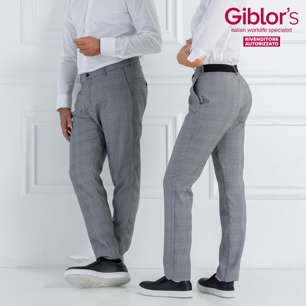 Pantalone Rebecca, colore Scozzese Grigio - Giblor's