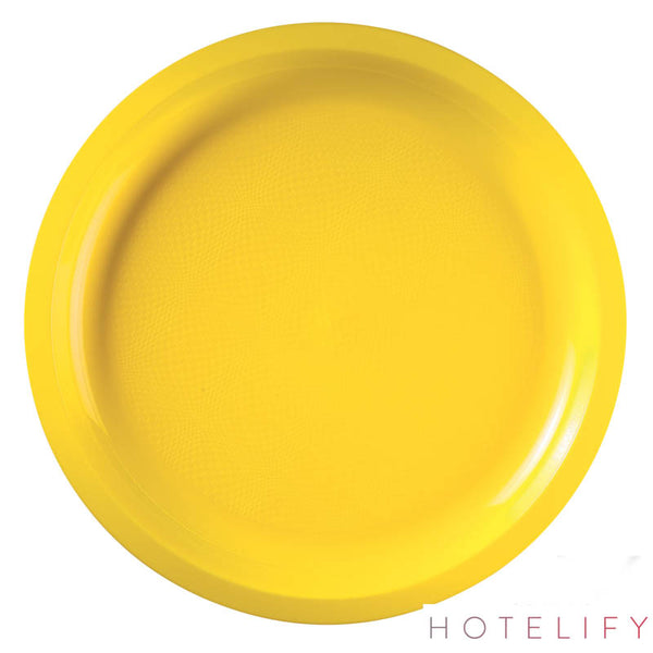Piatto Tondo Grande, colore Giallo Limone - Goldplast