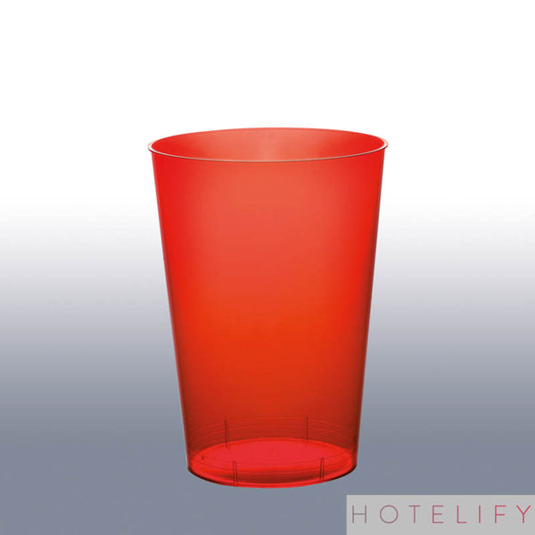 Bicchiere, colore Rosso Trasparente - Goldplast