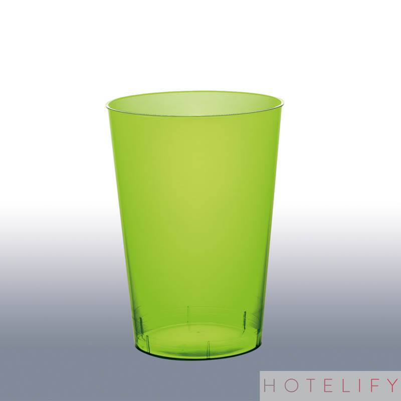 Bicchiere, colore Verde Acido Trasparente - Goldplast
