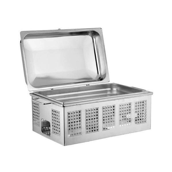 Chafing Dish Gn 1/1 Gastronorm Con Resistenza Elettrica 220 Volts 700 Watt, Buffet Inox - Pintinox