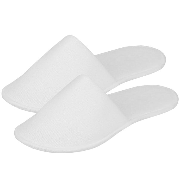 Smooth white sponge slippers closed 90 pairs