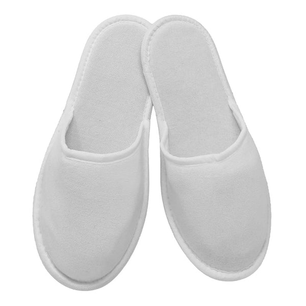 Easy white sponge slippers closed 100 pairs