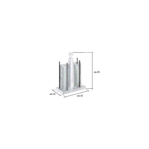 Portaciotole Con 36 Ciotole, bianco, buffet 5 Stelle - Pintinox