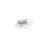 Vassoio Porta Posate, bianco, buffet 5 Stelle - Pintinox