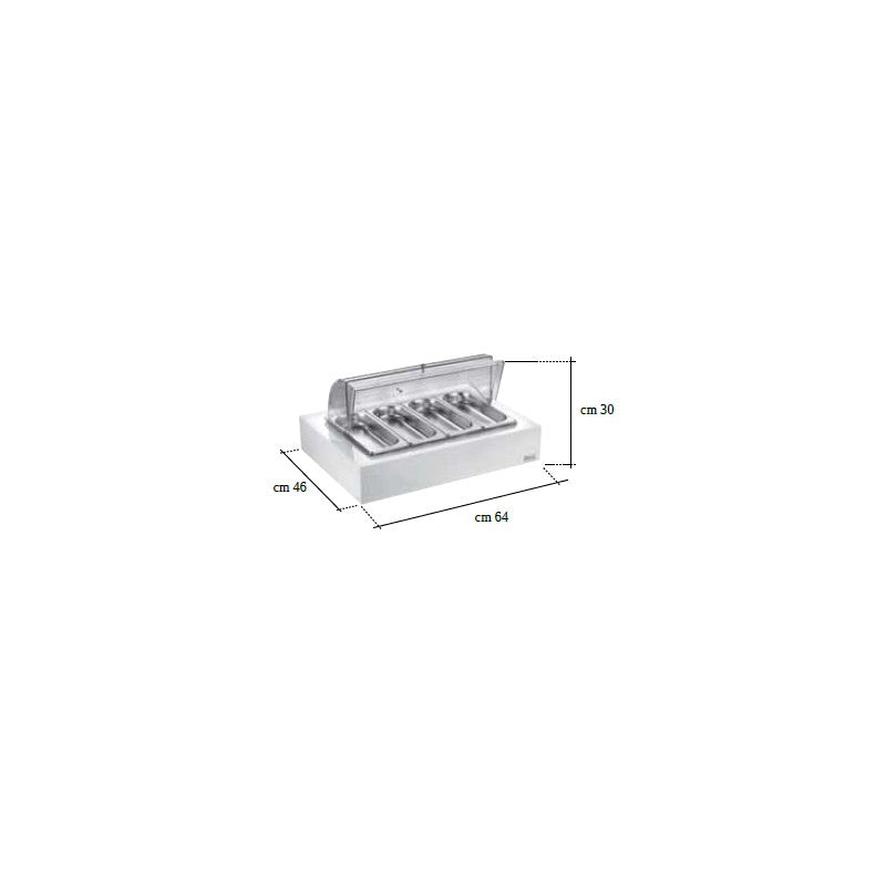Vassoio Porta Posate, bianco, buffet 5 Stelle - Pintinox