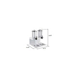 Distributore Doppio Succhi E Bevande Con Colonna Refrigerante E Rubinetto Tomlinson, bianco, buffet 5 Stelle - Pintinox