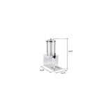 Distributore Succhi E Bevande Con Colonna Refrigerante E Rubinetto Tomlinson lt 9,5, bianco, buffet 5 Stelle - Pintinox