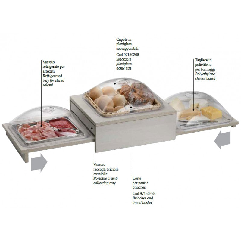Stazione Dolce / Salato Refrigerabile, Buffet Compact - Pintinox